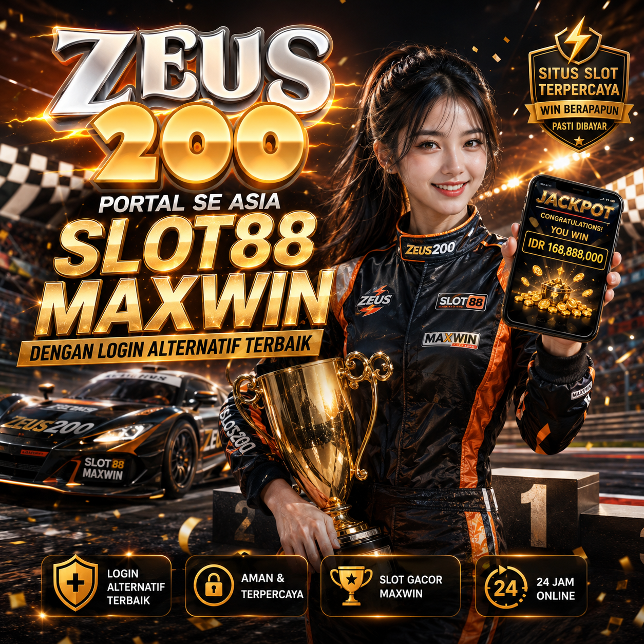 ZEUS200 Portal Se Asia Slot88 Maxwin dengan Login Alternatif Terbaik